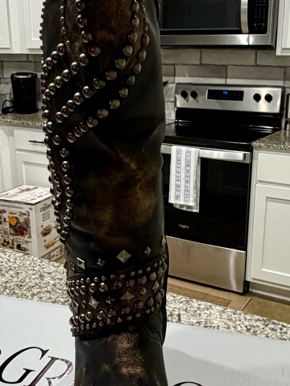Old Gringo Beige and Black Silver Label Belinda boots relaxed fit size 9. - Picture 7 of 16